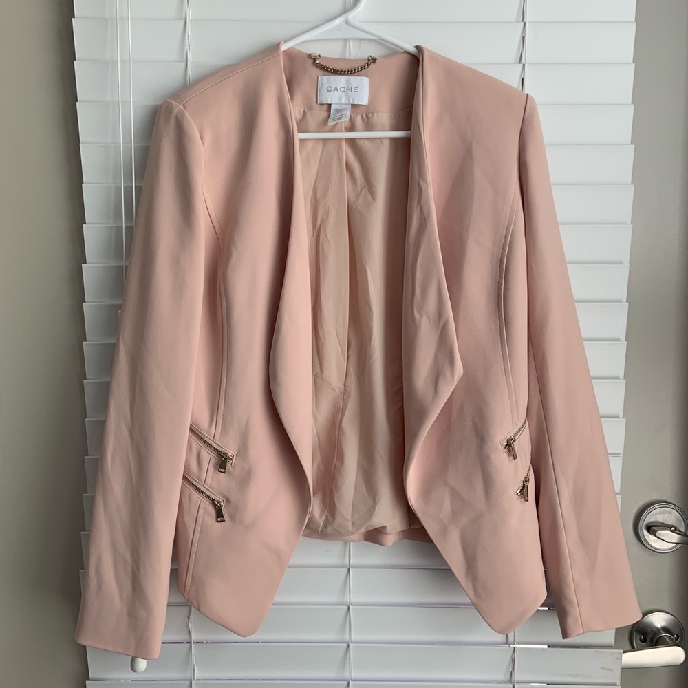 Millenial Pink Caché Blazer - Picture 4 of 5